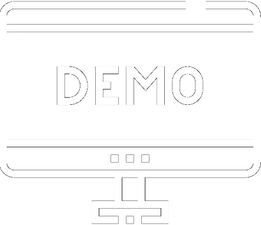 the word Demo on a pc screen